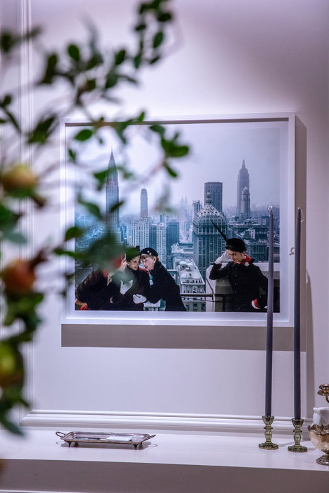 Models on the roof of Condé Nast. NYC 1949