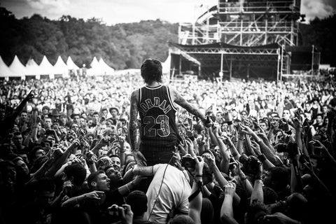 Oli Sykes at Sonisphere.